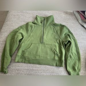 Lululemon Scuba Oversized Half-Zip Funnel neck Green size XS/S